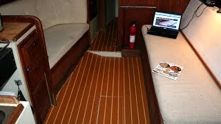 Installing engineered teal decking How to install PlasTeak and PlasDeck on your boat [upl. by Oina]