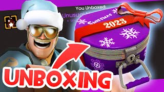 TF2 SMISSMAS 2023 UNBOXING UNUSUAL ONCE MORE [upl. by Aetnuahs]