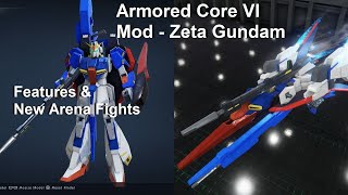 Armored Core VI  MSZ006 Zeta Gundam mod First Look  New Arena [upl. by Turne27]