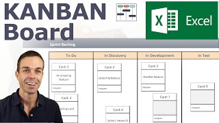 How to make a Kanban Board in Excel [upl. by Fagan215]