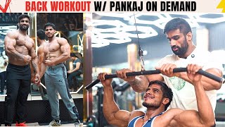 Raw and Heavy Back Workout With Pankaj💪 Next Surprise Show Plan😍 Nitin Chandila [upl. by Power]