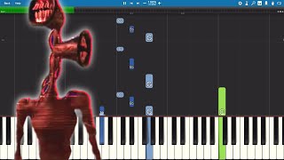 Siren Head Song  When The Siren Sounds  Piano Tutorial  TryHardNinja [upl. by Llenet]