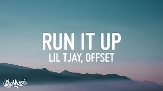 Lil Tjay  Run It Up Lyrics ft Offset amp Moneybagg Yo [upl. by Tenay]