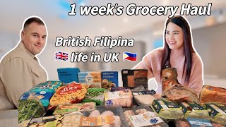 One Weeks Grocery namin  British Filipina Life In UK  Filipina Wife In England  Buhay abroad [upl. by Imuy]