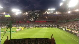 Legia Warsaw fans TIFO remebering the Warsaw Uprising 1944 [upl. by Anelrats]