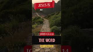 Declare it 📢 JESUS IS THE WORD facts dailyverse bible scriptureoftheday [upl. by Charlean178]