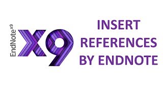 How to WriteInsert References by Endnote X9 URDUHINDI [upl. by Anneirb]