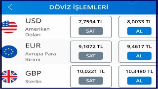 Denizbank Canlı Döviz Alış Satış İşlemi  Denizbank Döviz Hesabı Açma dövizkuru dolarkuru [upl. by Feeley854]