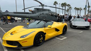 Yellow Ferrari LaFerrari Aperta at Cars ‘N Copters 2024 [upl. by Livvyy]