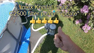 Intex Krystal Clear C2500 filter pump update 👍👍👍 intex bestwaypools intexc2500 [upl. by Nazarius]