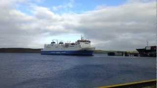 Shetland Ferry Leaving Lerwick On Route To Aberdeen [upl. by Alleen]