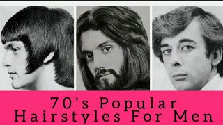 70s Popular Hairstyles For Men [upl. by Evatsug]