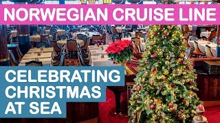 Norwegian Cruise Line NCL Celebrating Christmas at Sea [upl. by Haela]