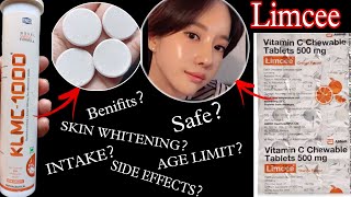 Limcee Tab Review  KLMC Uses and Information  Vitamin C Skin Whitening  SARIYA whitening [upl. by Ammeg]