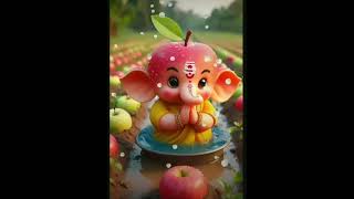 cuteganpati bappa morya very sweetampstylish ganpati😍new ganpati status😍🥰🤩sukarta dukhharta ganpati😍 [upl. by Dawna]