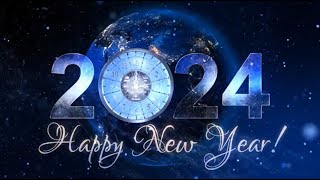 New Year Countdown Clock 2024 V3  Happy New Year 2024  Frohes Neues Jahr 2024 [upl. by Eirruc]