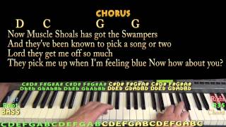 Sweet Home Alabama  Piano Cover Lesson with Lyrics and Chords [upl. by Trimmer]