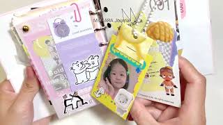 stickers journaling decorate journal Immersive ASMR bullet journal Ep 25 [upl. by Yeznil]