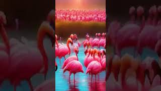 A group of flamingosis called a quotflamboyancequot [upl. by Disini]