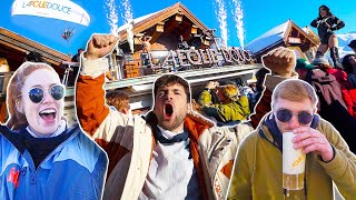 Crazy Apres Party At La Follie Douce Meribel  Alps Ski Vlog 2022 [upl. by Nehr800]