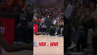 Nic Claxton clothesline opponentATLHawks brooklynnets ScriptedHighlights [upl. by Ephram518]