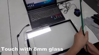 capacitive multi touch with 8mm glass [upl. by Melton]