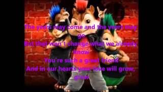 Chipmunks  Happy Birthday canción completa  lyrics [upl. by Fagan]