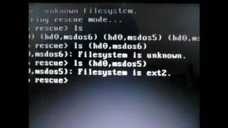 No Such partition found Grub rescue mode Recovery [upl. by Calmas]