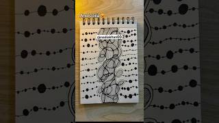 Squiggly lines doodle tutorial 😻 Day 101 shorts doodlewithnadia art drawing zentangleart [upl. by Bunch]