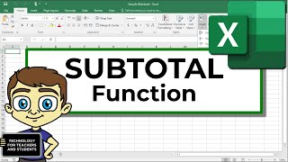 Using the Excel SUBTOTAL Function [upl. by Romelle742]