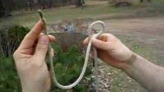 Dutch MarineCowboy Bowline Tied Left Handed [upl. by Treb23]