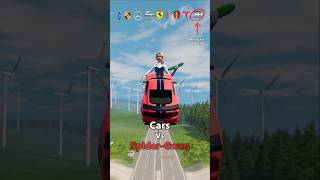 Cars Vs SpiderGwen 😂❌ BeamNGDrive shorts beamngdrive [upl. by Merry]