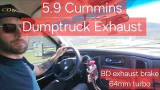 59 Common Rail Cummins Dumptruck exhaust [upl. by Ennad135]