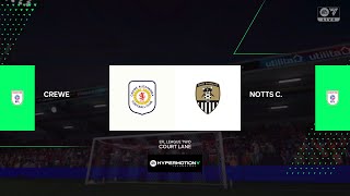 Crewe Alexandra vs Notts County 16112024 EFL League Two FC 25 [upl. by Flanders]