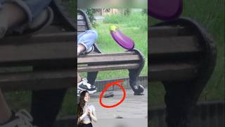 Eggplant drop prank 🤪 laugher comedy viralvideo [upl. by Paige]