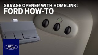 Universal Garage Door Opener with Homelink  Ford HowTo  Ford [upl. by Gaal695]