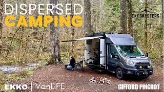 DISPERSED CAMPING amp EXPLORING SOUTHERN WASHINGTON  WINNEBAGO EKKO  VANLIFE  OFFGRID [upl. by Magnusson]