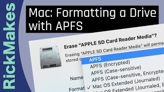 Mac Formatting a Drive with APFS [upl. by Benedetto]