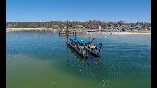 Leland Harbor Dredging Timelapse [upl. by Sean]