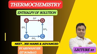 ENTHALPY OF SOLUTION  THERMODYANAMICS amp THERMOCHEMISTRY CLASS 11 II JEE amp NEET [upl. by Airlee]