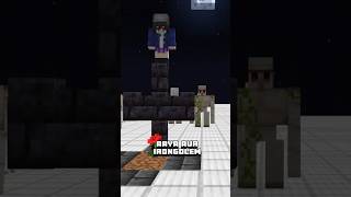 Why ironGolem Protect Villagers 🤔🧐shorts minecraft shortviral [upl. by Priscella825]