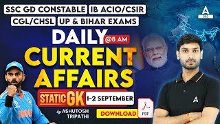 12 September Current Affairs 2024  Current Affairs Today  GK Question amp Answer by Ashutosh Sir [upl. by Yeniar]