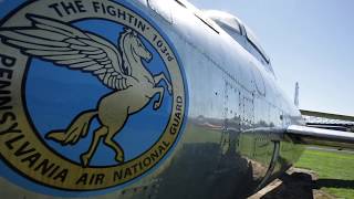 F84F THUNDERSTREAK AT WINGS OF FREEDOM AVIATION MUSEUM [upl. by Polad]