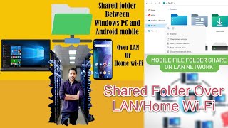 How to Access Windows Folder Via Android Shared folder over LANWiFi  No ThirdParty Apps  2024 [upl. by Hans]