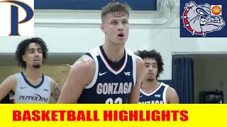 Gonzaga vs Pepperdine Basketball Game Highlights  2024 College Basketball [upl. by Sessylu]