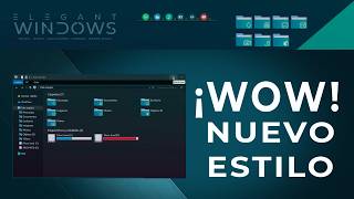 PERSONALIZAR WINDOWS 10 Y 11 DARK MÁS ICONOS ELEGANTE [upl. by Yeltrab]