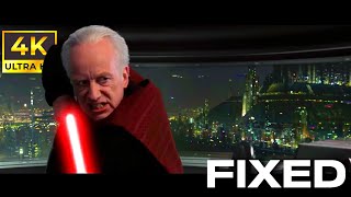 Palpatine vs Mace Windu FIXED  Canon Accurate Speed Edit  4k [upl. by Ledif]