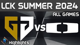 GEN vs DK Highlights ALL GAMES LCK Summer 2024 GenG vs Dplus KIA by Onivia [upl. by Nwahsid]