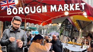 Borough Market London  Indian desi street food  Chai  thingstodoinlondon  theMountainFam [upl. by Jonny]