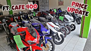 MOTORSTAR MOTORCYCLE PRICE UPDATE 2024  MAY CAFE 400 AT EASYRIDE 150 FI NA ULIT [upl. by Nottap717]